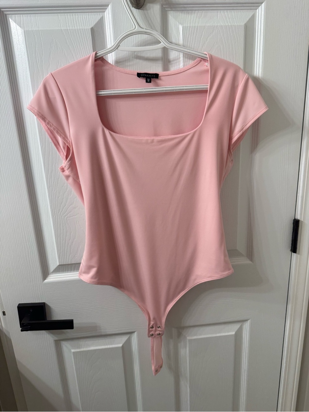 Dynamite Light Pink Scoop Neck Bodysuit